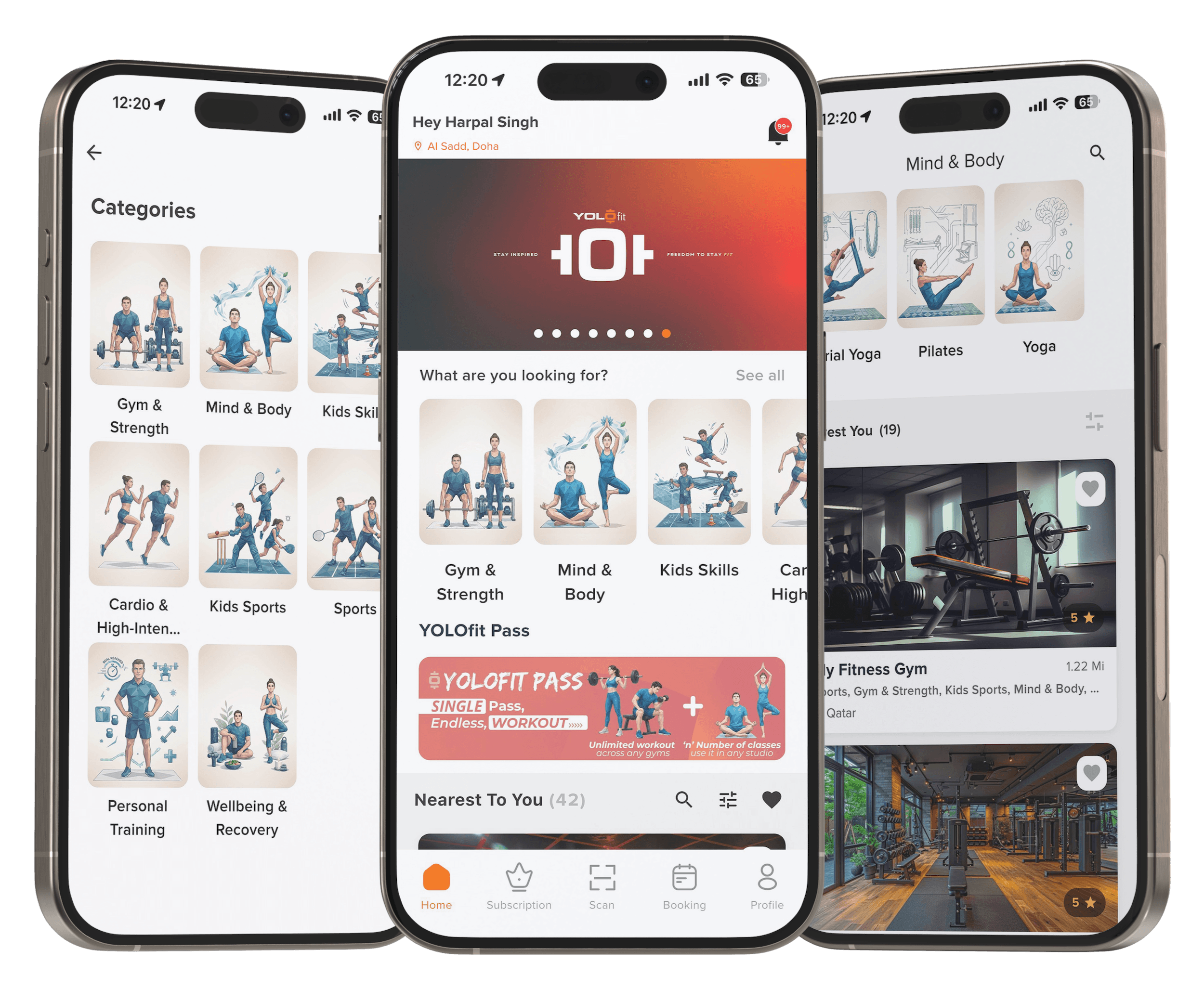 YOLOfit App Screenshots