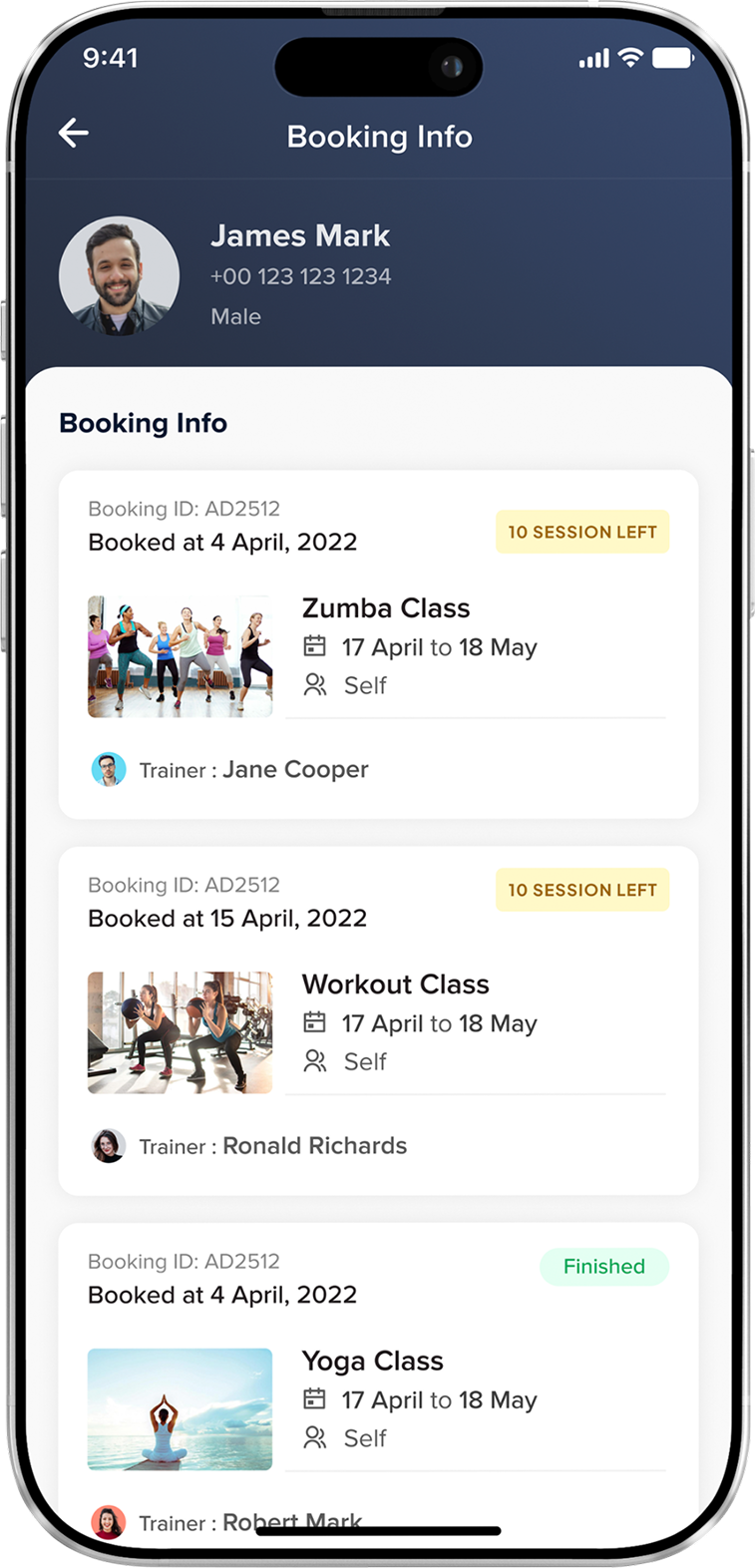 Partner Booking Info
