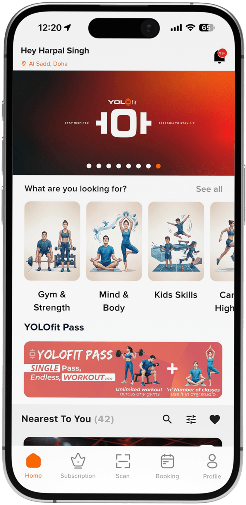YOLOfit Categories